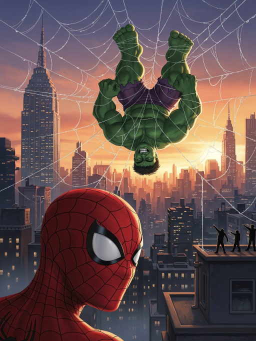 Spider-Man vs Hulk Funny Dance Battle | 10 Second Viral TikTok & Reels Comedy