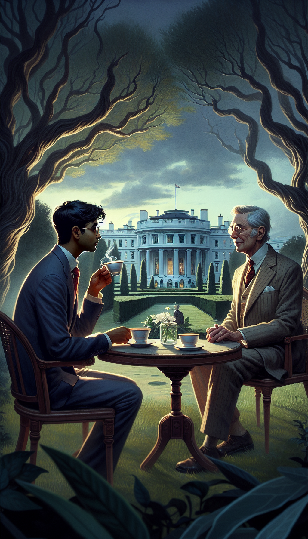 Have tea with president Trump 