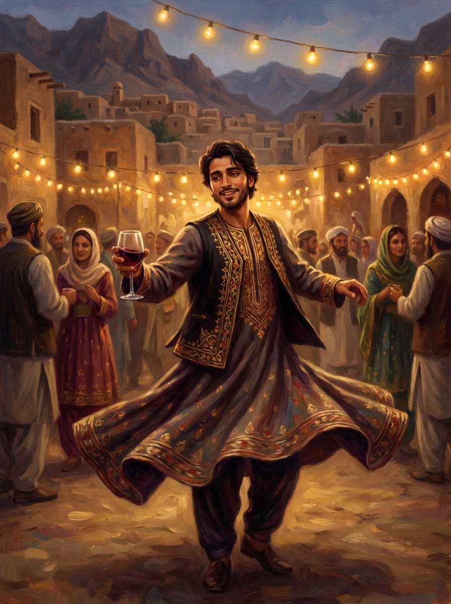 Joyful Afghan Attan Dance